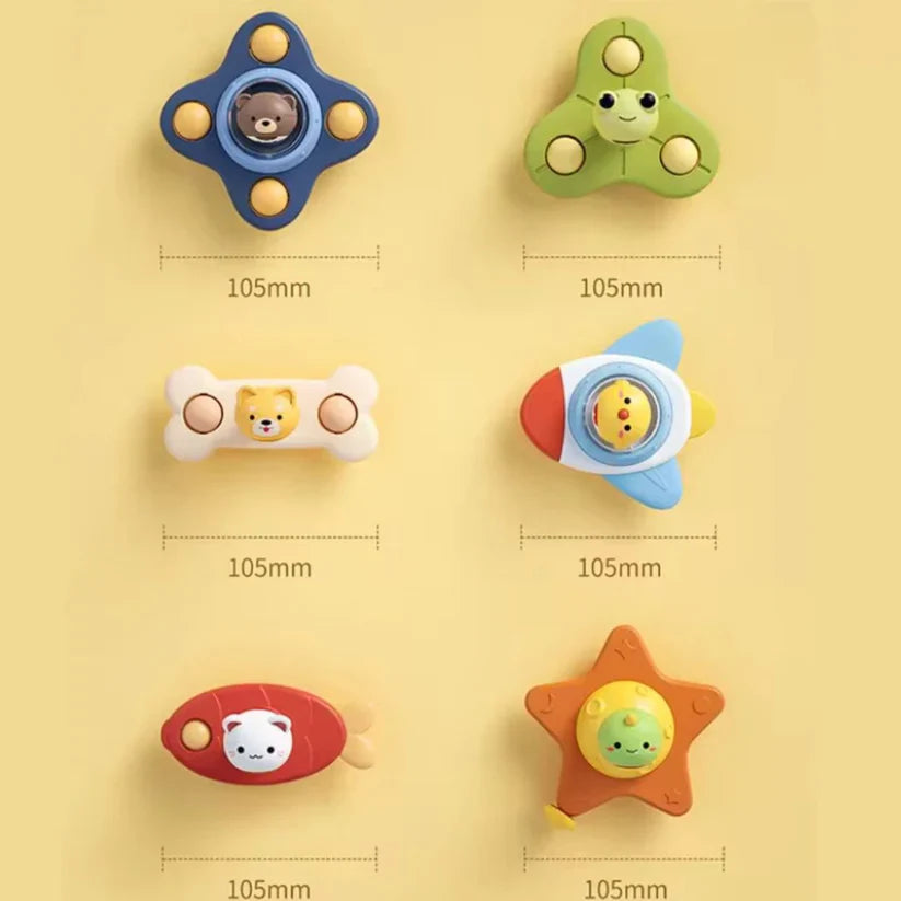 Spinner Montessori com ventosa – Brinquedo educativo giratório