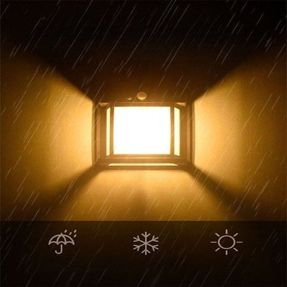 Candeeiro de parede para exterior com carregamento solar