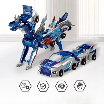 Carros transformáveis que, ao colidir, se convertem em criaturas mágicas