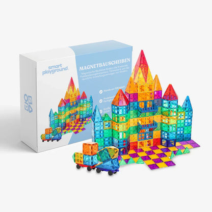 Placas magnéticas de construção para crianças – criatividade e desenvolvimento de competências