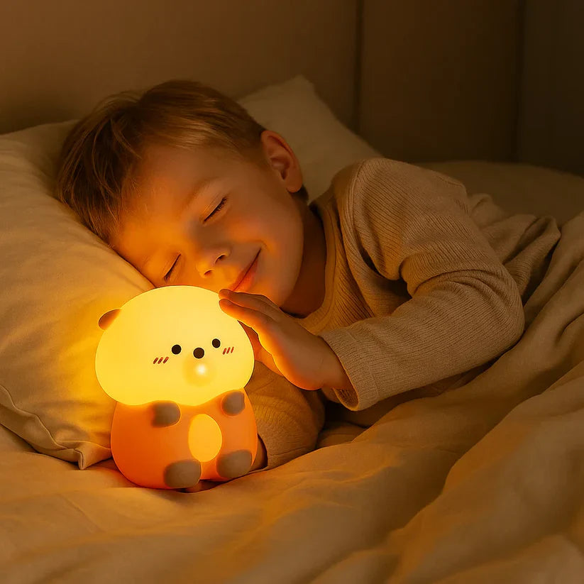 Lontra adorável – candeeiro de noite em silicone