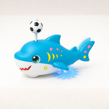 Brinquedo de tubarão flutuante com bola