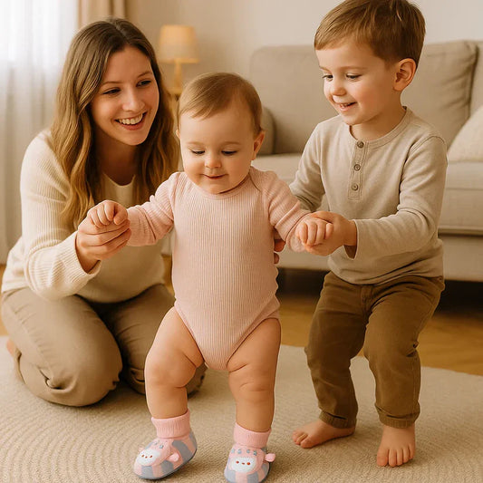 Meias de bebé extra suaves e antiderrapantes