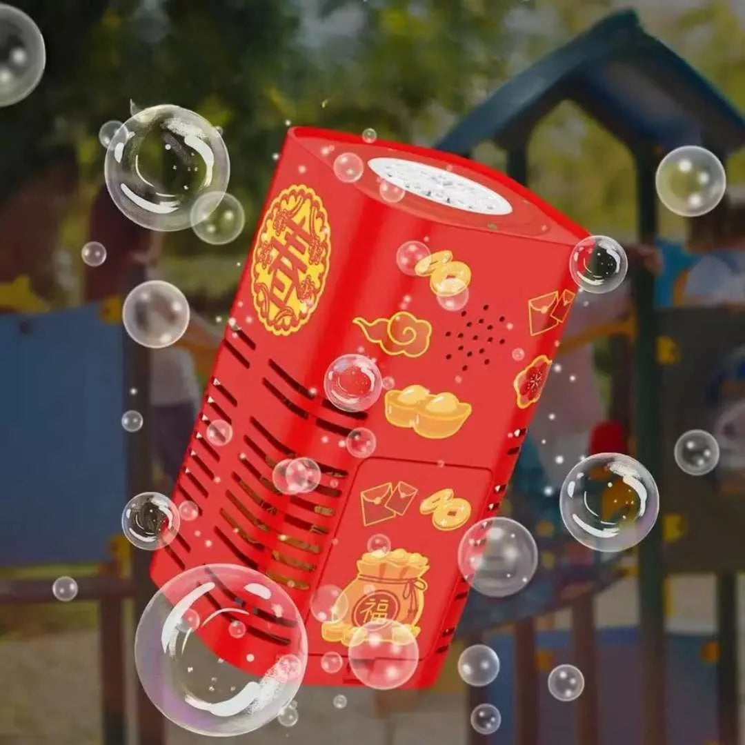 Fogo de artifício de bolhas de sabão – um espetáculo seguro de luzes e bolhas