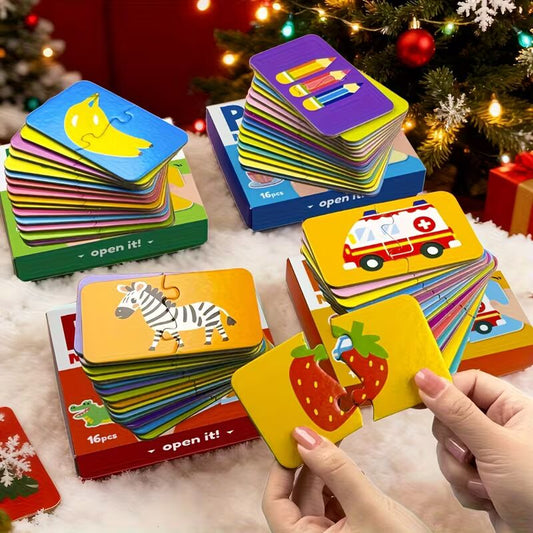 Puzzle educativo colorido para crianças