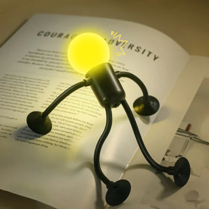 Candeeiro nocturno com figura flexível