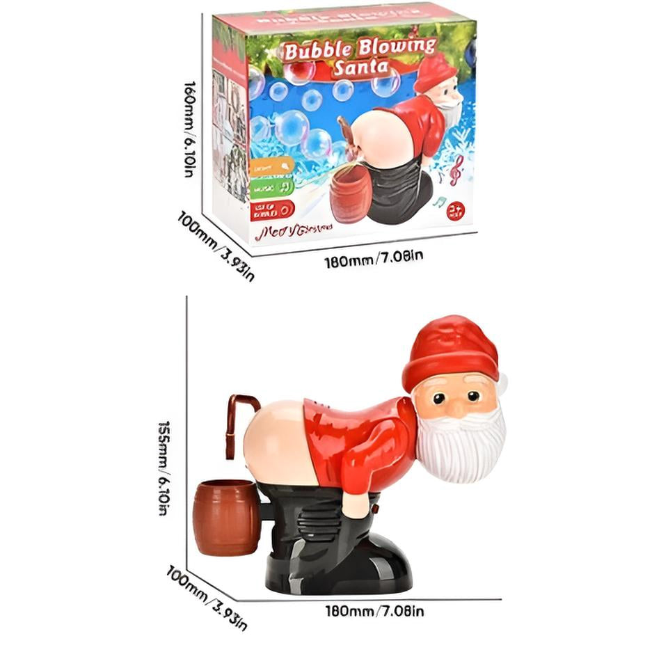 Máquina de bolhas do Pai Natal (com luzes e música)