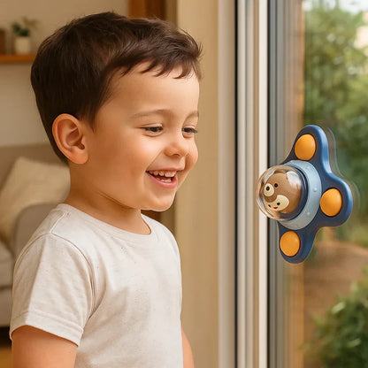 Spinner Montessori com ventosa – Brinquedo educativo giratório