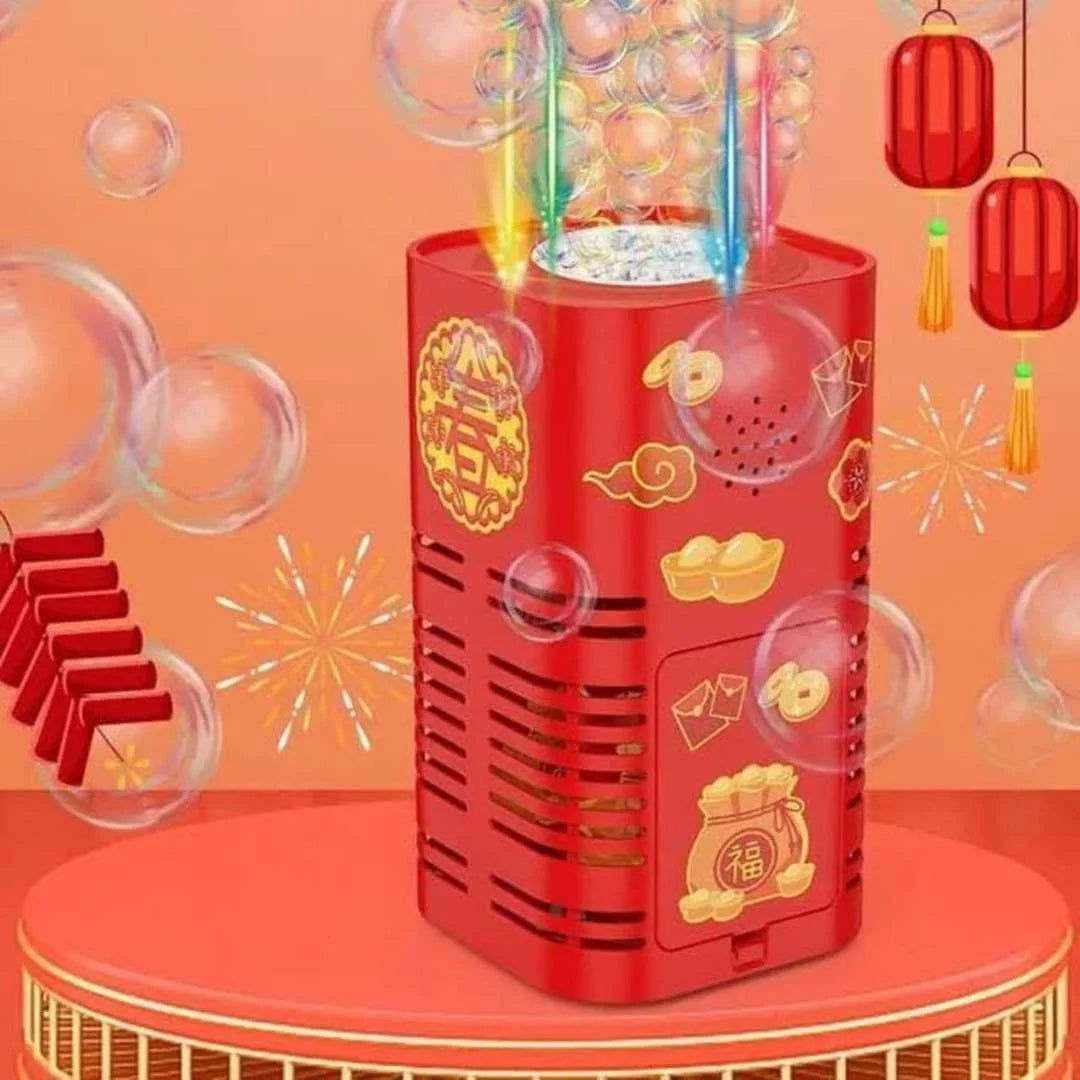 Fogo de artifício de bolhas de sabão – um espetáculo seguro de luzes e bolhas