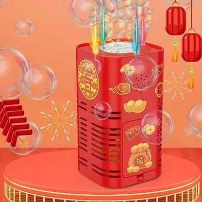 Fogo de artifício de bolhas de sabão – um espetáculo seguro de luzes e bolhas