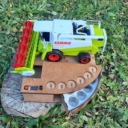 Green-Maxi: doseador automático de shots com design de ceifeira-debulhadora