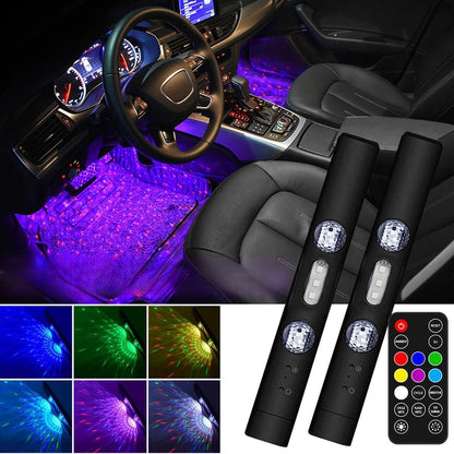 Iluminação interior RGB sem fios – as cores acompanham a música