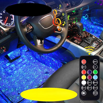 Iluminação interior RGB sem fios – as cores acompanham a música