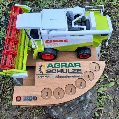 Green-Maxi: doseador automático de shots com design de ceifeira-debulhadora