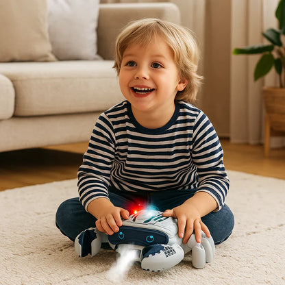 Caranguejo musical luminoso com efeito de névoa de águaSS