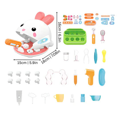 Mini kit de dentista para crianças