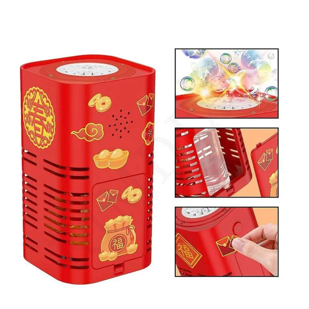 Fogo de artifício de bolhas de sabão – um espetáculo seguro de luzes e bolhas