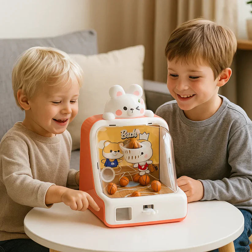 Mini máquina de basquetebol para crianças