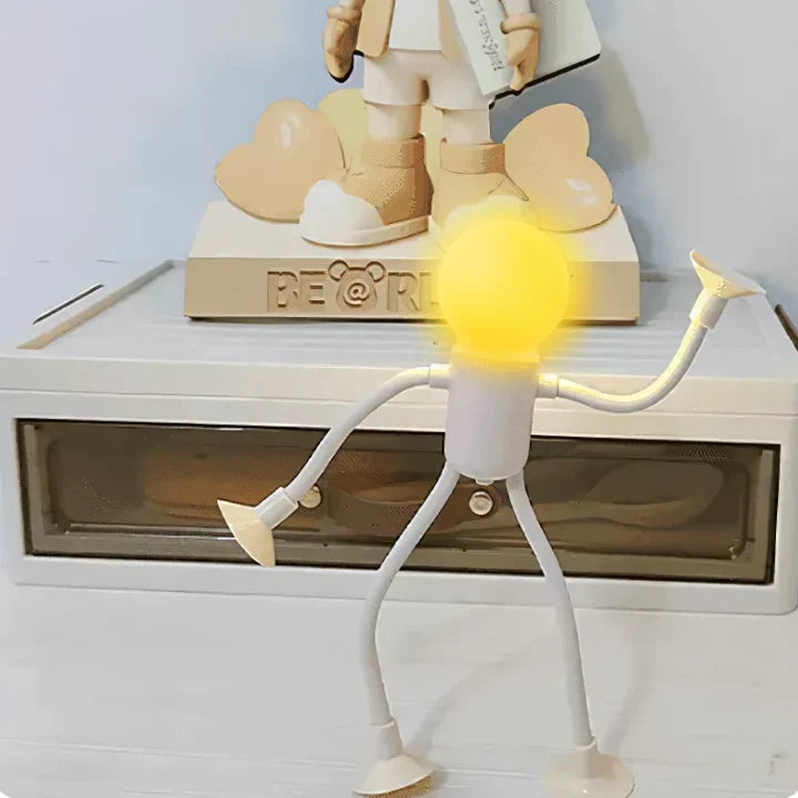 Candeeiro nocturno com figura flexível