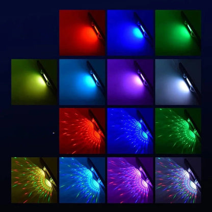 Iluminação interior RGB sem fios – as cores acompanham a música