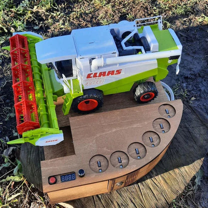 Green-Maxi: doseador automático de shots com design de ceifeira-debulhadora