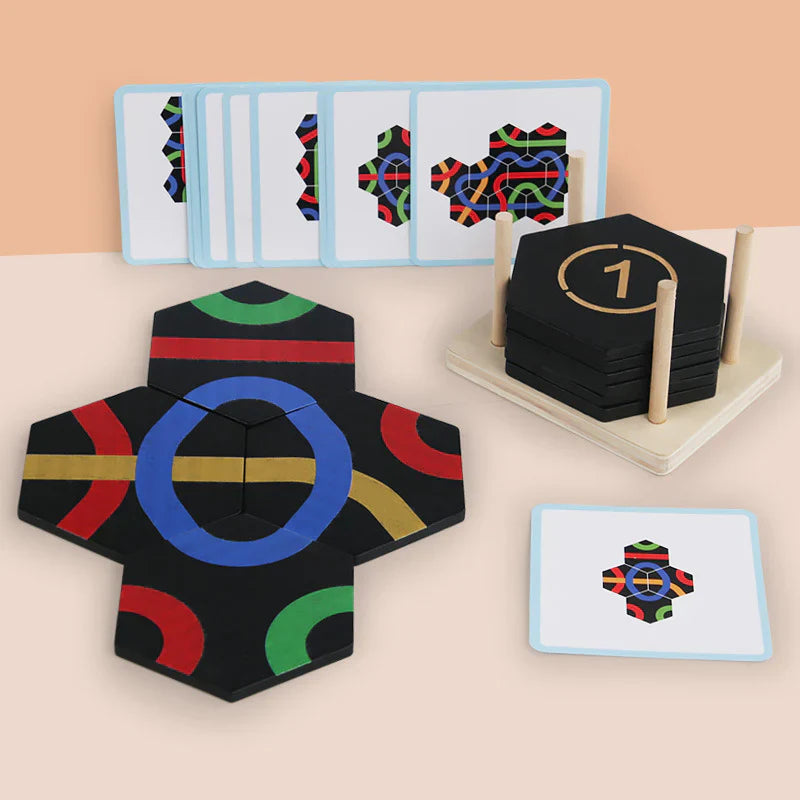 Jogo educativo de caminhos para crianças e toda a família