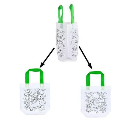 Conjunto criativo de bolsas para colorir com marcadores para crianças