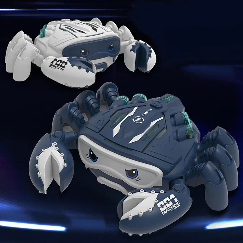 Caranguejo musical luminoso com efeito de névoa de águaSS