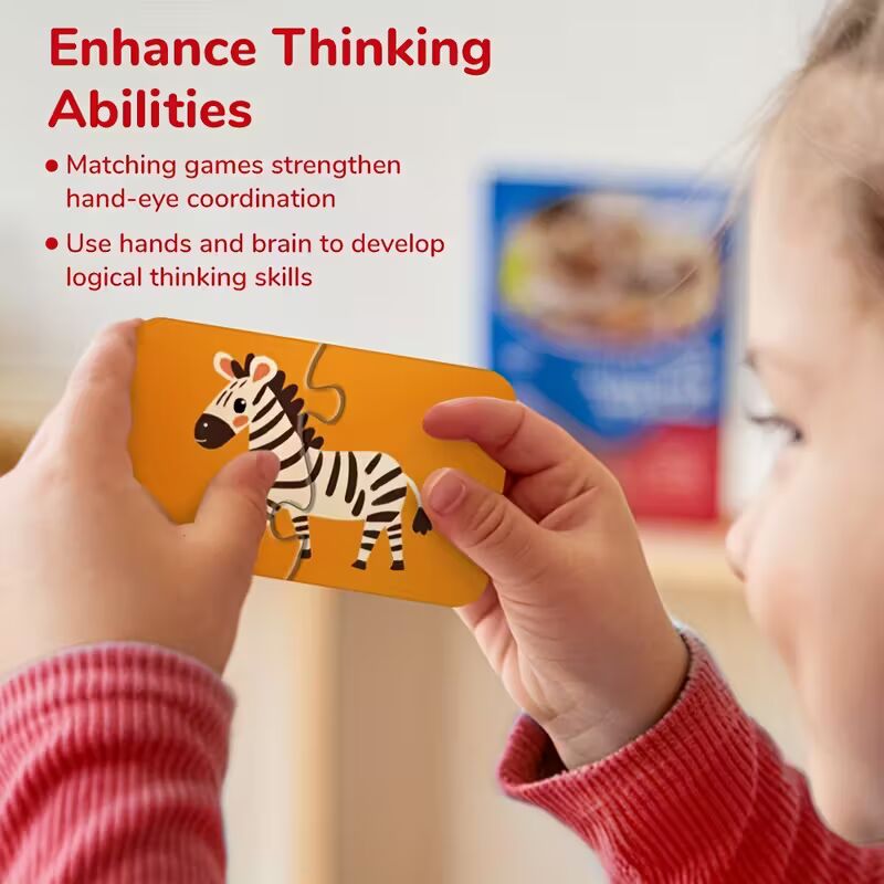 Puzzle educativo colorido para crianças