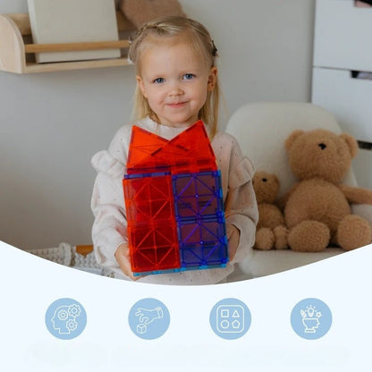 Placas magnéticas de construção para crianças – criatividade e desenvolvimento de competências