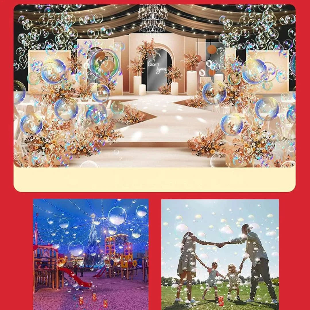 Fogo de artifício de bolhas de sabão – um espetáculo seguro de luzes e bolhas