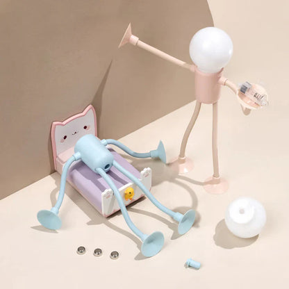 Candeeiro nocturno com figura flexível