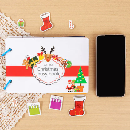 Livro educativo Montessori de histórias de Natal