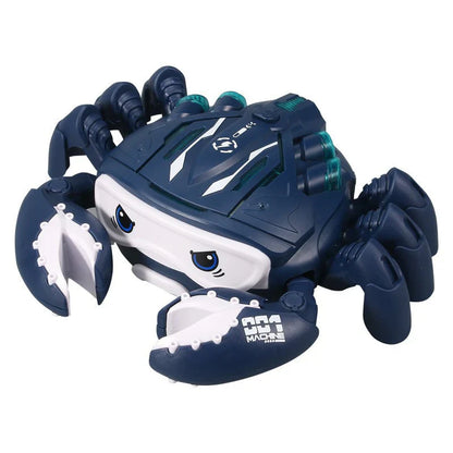 Caranguejo musical luminoso com efeito de névoa de águaSS