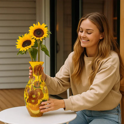 Vaso 3D de puzzle elegante