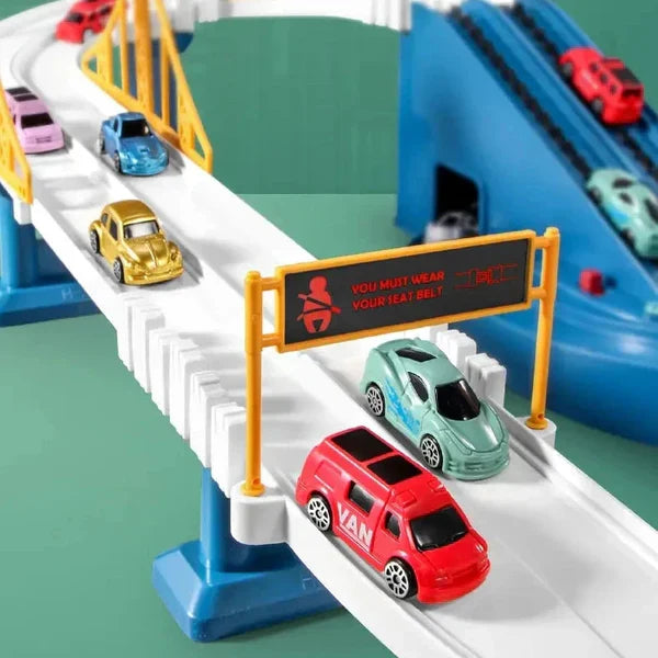 Conjunto de pista de dinossauros – um mundo criativo de aventuras para crianças