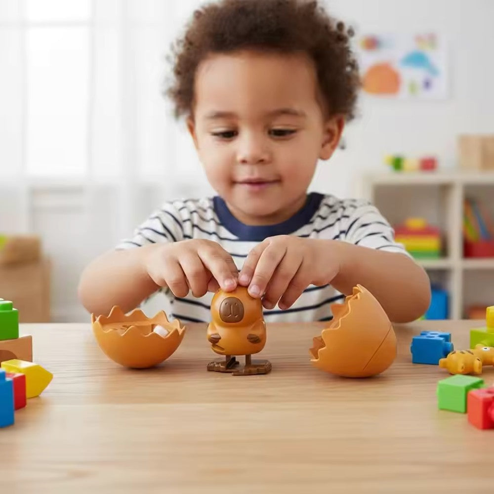 Ovo surpresa com animal a dançar