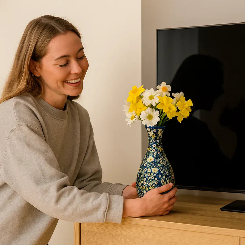 Vaso 3D de puzzle elegante