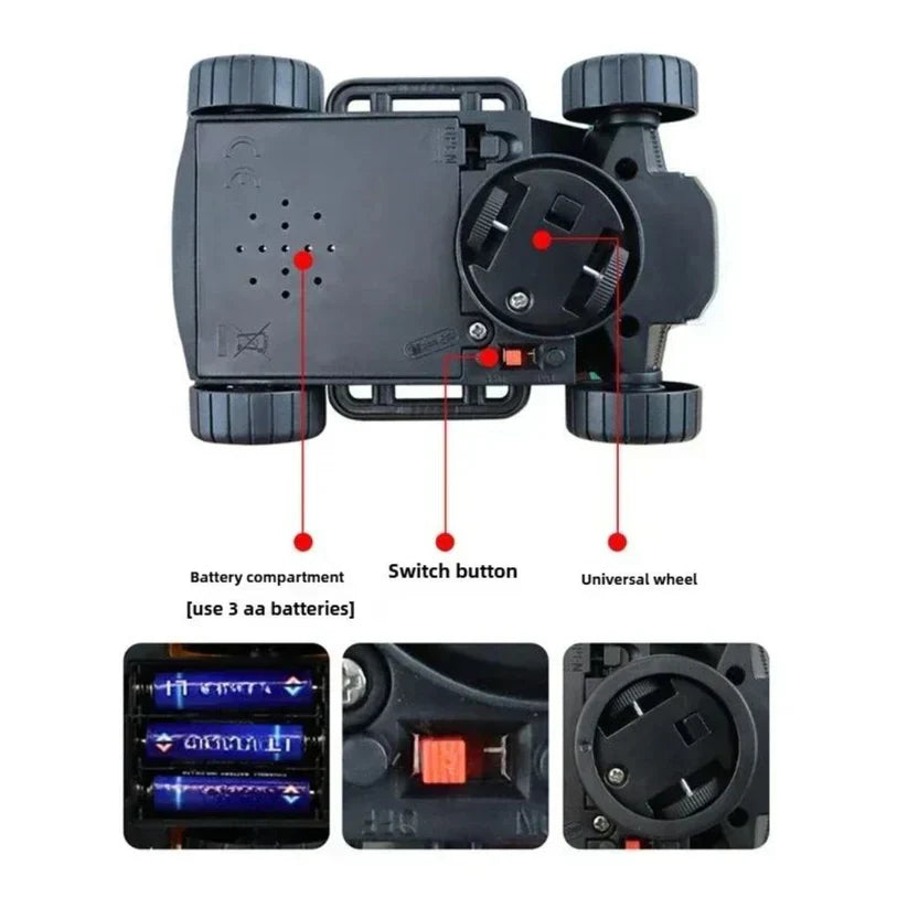 Carro acrobático 360° com luzes e música