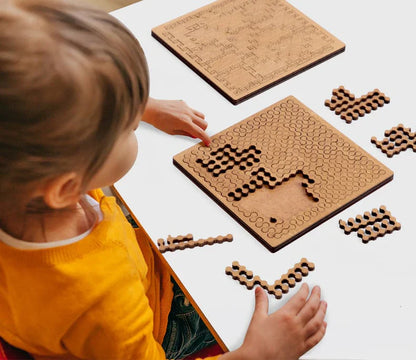 Puzzle de madeira – quebra-cabeças de 25 peças