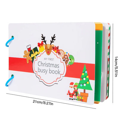 Livro educativo Montessori de histórias de Natal