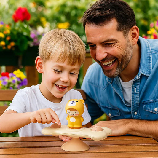 Spinner Montessori com ventosa – Brinquedo educativo giratório