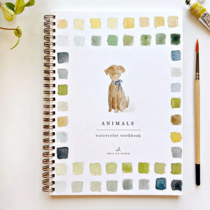 Livro de pintura em aguarela – perfeito para relaxar e aliviar o stress!