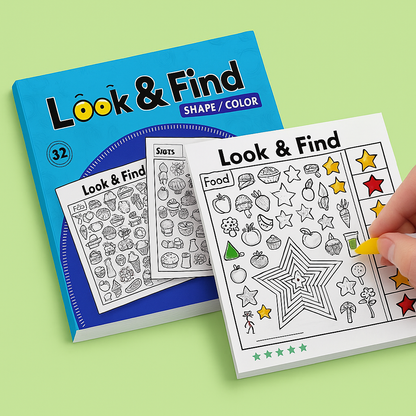 Livro interativo de caça ao tesouro + conjunto de puzzles