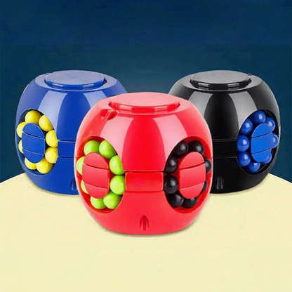 Cubo mágico rotativo com bolinhas – Brinquedo antisstress tipo quebra-cabeça