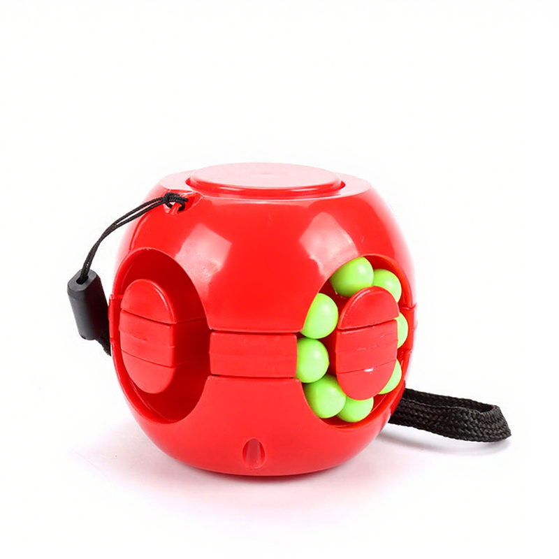 Cubo mágico rotativo com bolinhas – Brinquedo antisstress tipo quebra-cabeça