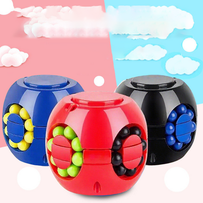Cubo mágico rotativo com bolinhas – Brinquedo antisstress tipo quebra-cabeça