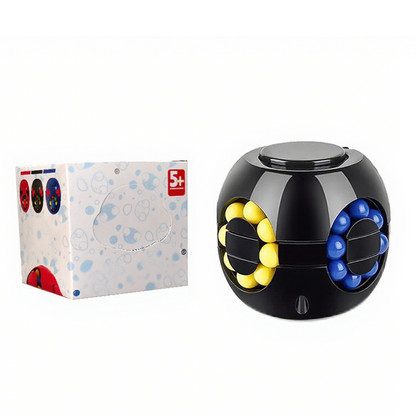 Cubo mágico rotativo com bolinhas – Brinquedo antisstress tipo quebra-cabeça
