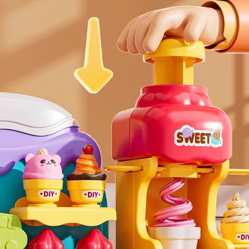 Conjunto infantil: kit para fazer gelados