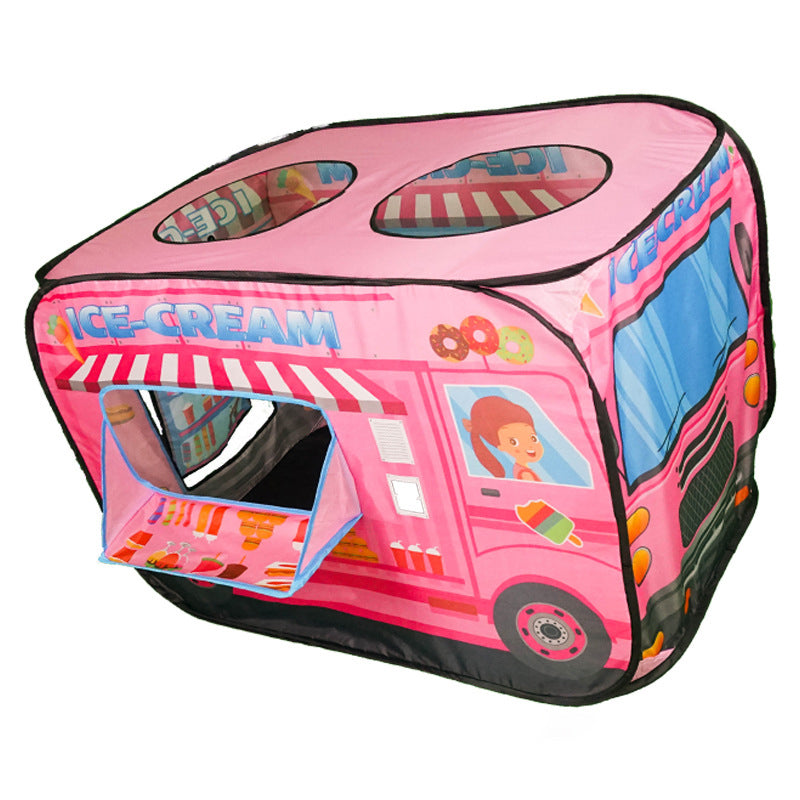 Casinha de brincadeiras interativa para crianças